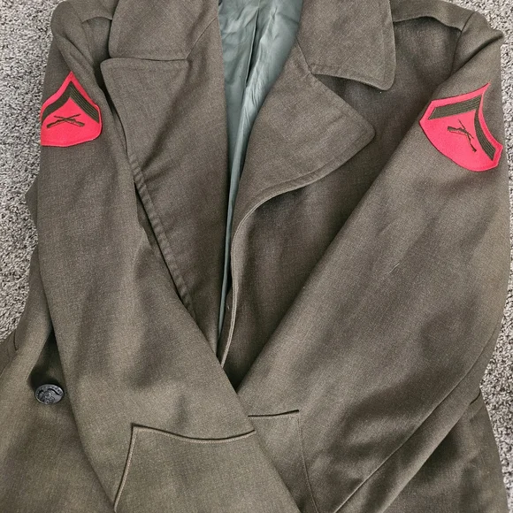Vietnam War USMC Wool Overcoat Green Enlisted Marine Corps DSA 100-40